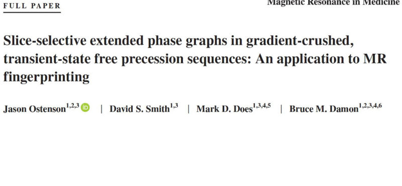 New publication in Magnetic Resonance in Medicine! New publication in Magnetic Resonance in Medicine!